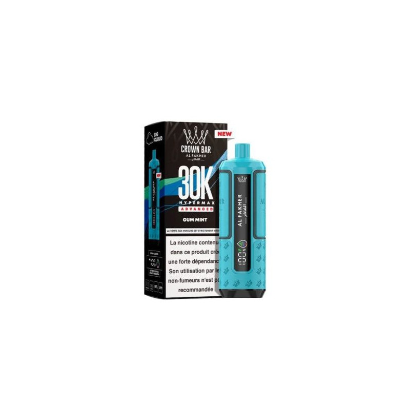 Kit Hyper Max Advanced 30000 2mL (+ 2x10mL) 6mg Al Fakher - Gum Mint
