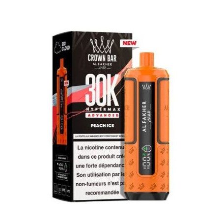 Kit Hyper Max Advanced 30000 2mL (+ 2x10mL) 6mg Al Fakher - Pêche Glacée