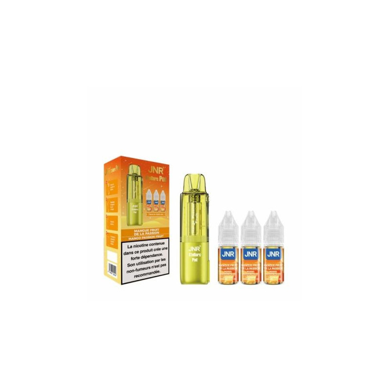 JNR - Cartouche Stellarc 2+10ml + 3 E-liquides - Mangue, Fruit de la passion