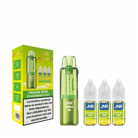 JNR - Cartouche Stellarc 2+10ml + 3 E-liquides - Fraise, Kiwi