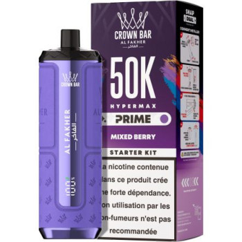 Puff Crown Bar 50K 2x10ml Hyper Max Prime Al Fakher - Gum Mint