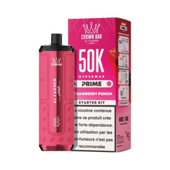 Puff Crown Bar 50K 2x10ml Hyper Max Prime Al Fakher - Gum Mint