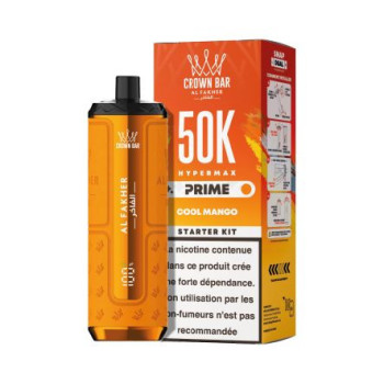 Puff Crown Bar 50K 2x10ml Hyper Max Prime Al Fakher - Gum Mint