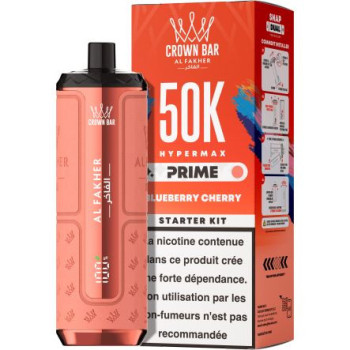 Puff Crown Bar 50K 2x10ml Hyper Max Prime Al Fakher - Gum Mint