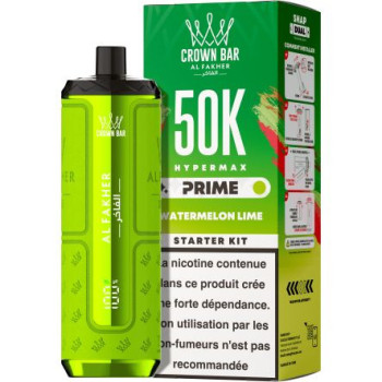 Puff Crown Bar 50K 2x10ml Hyper Max Prime Al Fakher - Gum Mint