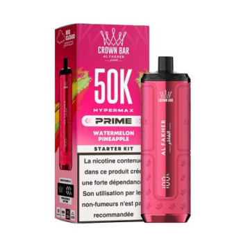 Puff Crown Bar 50K 2x10ml Hyper Max Prime Al Fakher - Gum Mint