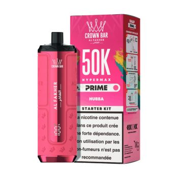 Puff Crown Bar 50K 2x10ml Hyper Max Prime Al Fakher - Hubba