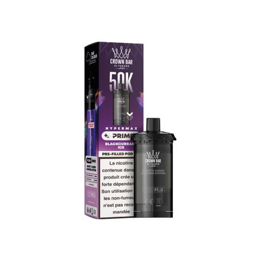 Crown Bar Al Fakher Cartouche Hyper Max Prime 50k - Blackcurrant Ice
