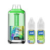 Kit New Watermelon Ice 30000 puffs 2x10ml Falcon Gem + JNR