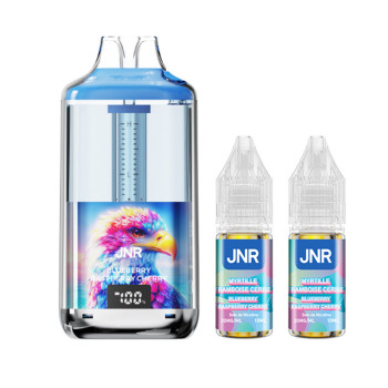 Kit New Watermelon Ice 30000 puffs 2x10ml Falcon Gem + JNR
