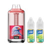 Kit New Watermelon Ice 30000 puffs 2x10ml Falcon Gem + JNR