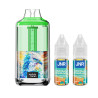 Kit New Watermelon Ice 30000 puffs 2x10ml Falcon Gem + JNR