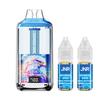 Kit New Watermelon Ice 30000 puffs 2x10ml Falcon Gem + JNR