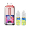 Kit New Watermelon Ice 30000 puffs 2x10ml Falcon Gem + JNR